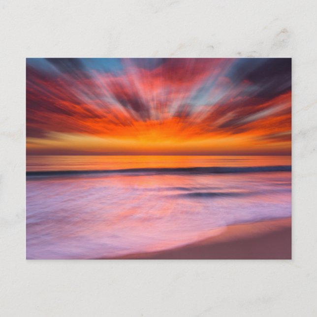 Sunset abstract from Tamarack Beach Postcard (Front)