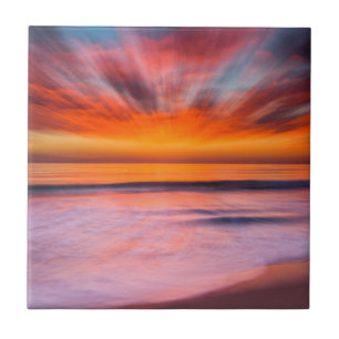 Sunset abstract from Tamarack Beach Tile