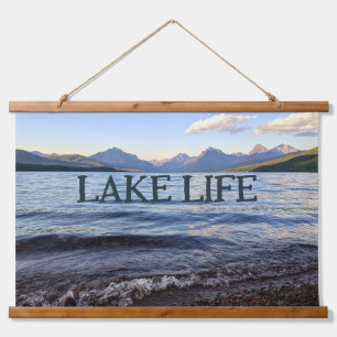 Sunset Across Glacier National Park Hanging Tapestry