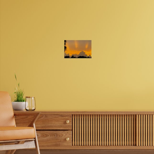 Sunset After the Storm – Moody Landscape Poster (Living Room 2)