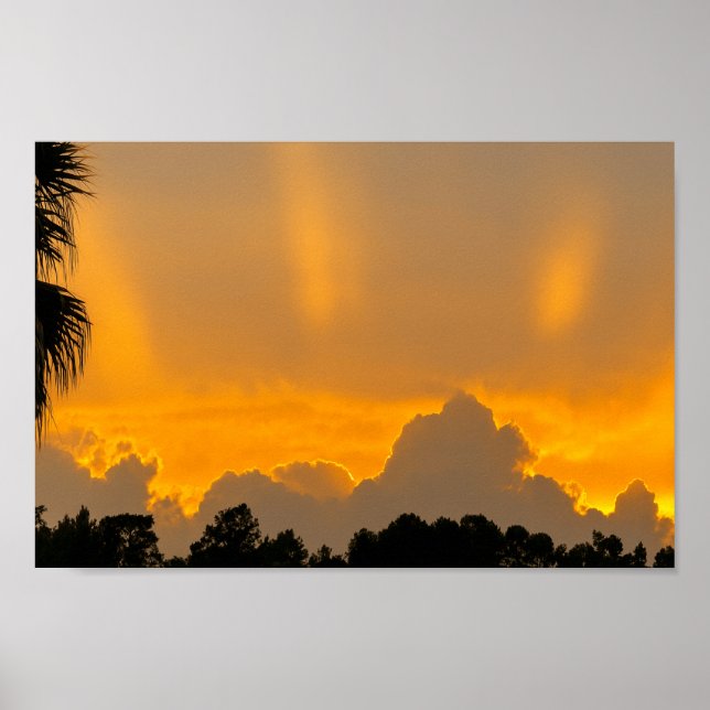 Sunset After the Storm – Moody Landscape Poster (Front)