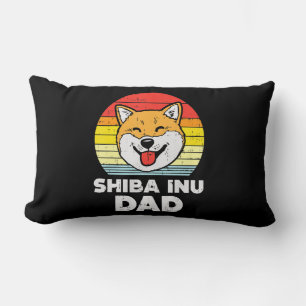 Sunset and akita dog Beautiful Dog Present Lumbar Cushion