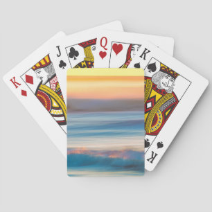 Sunset and Ocean Cape Disappointment State Park Playing Cards