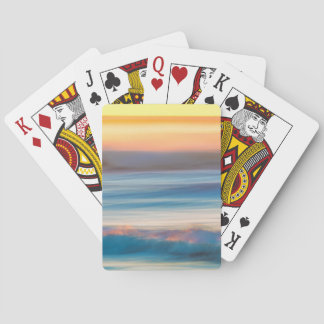 Sunset and Ocean | Cape Disappointment State Park Playing Cards