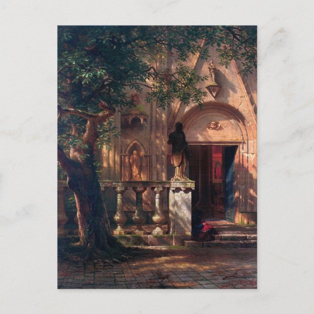 Sunset and Shadow by Albert Bierstadt Postcard (Front)