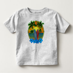 Sunset And Surfboards Toddler T-Shirt