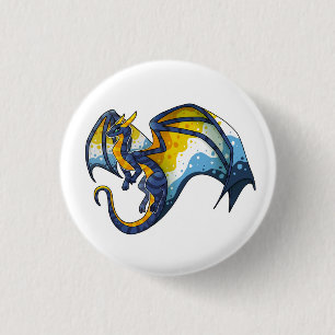 "Sunset" Aroace Pride Dragon 3 Cm Round Badge