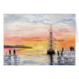 'Sunset Arrival' Card