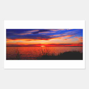 Sunset Art Rectangular Sticker