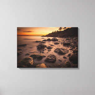 Sunset at Alby Canvas Print