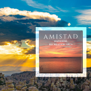 Sunset at Amistad Reservoir, Amistad NRA, Texas Magnet