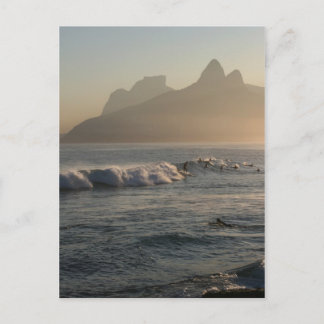 "Sunset at Arpoador, Rio de Janeiro" postcard