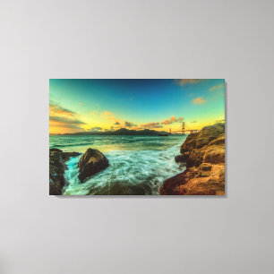 Sunset at Baker Beach Canvas Print