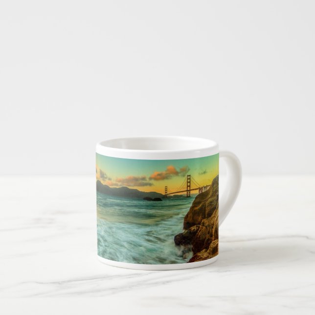 Sunset at Baker Beach Espresso Cup (Front Right)