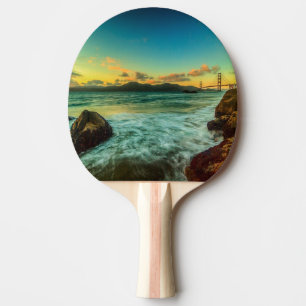 Sunset at Baker Beach Ping Pong Paddle