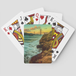 Sunset at Baker Beach Playing Cards