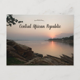 Sunset at Bangui Central African Republic Postcard