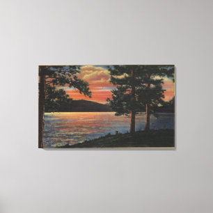 Sunset at Big Bear Lake Canvas Print