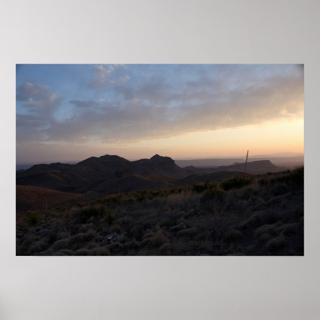 Sunset at Big Bend 24x16 Poster (Front)