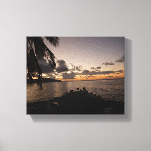 Sunset at Cane Bay  - St Croix USVI Canvas Print