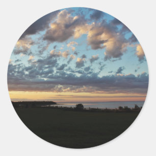 Sunset at Caribou Island Provincial Park Classic Round Sticker