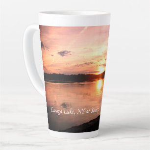 Sunset at Caroga Lake, NY Latte Mug