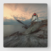 Sunset At Castle Hill Lighthouse