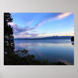 Sunset at Crescent Lake, OR Poster