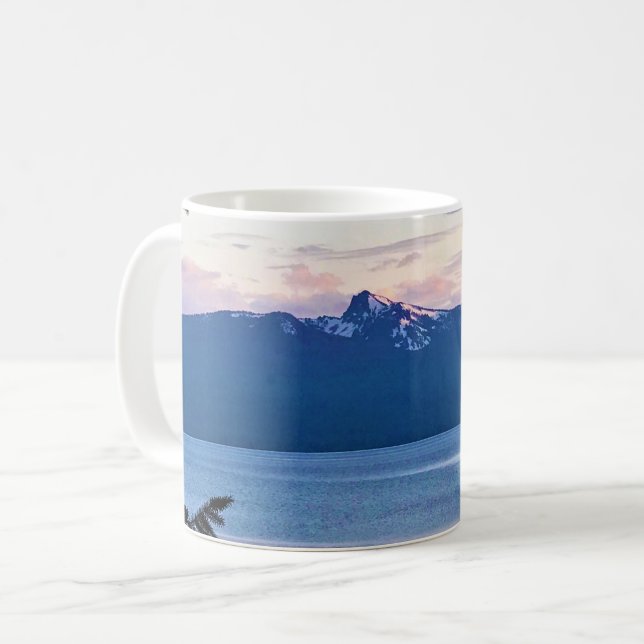 Sunset at Crescent Lake, Oregon Coffee Mug (Front Left)