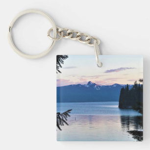 Sunset at Crescent Lake, Oregon Key Ring