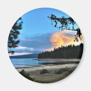 Sunset at Crescent Lake, Oregon Magnet