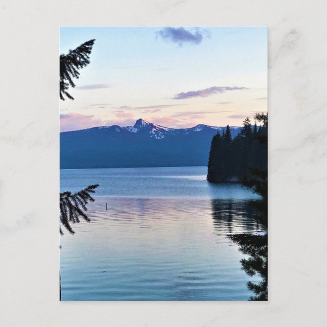 Sunset at Crescent Lake, Oregon Postcard (Front)