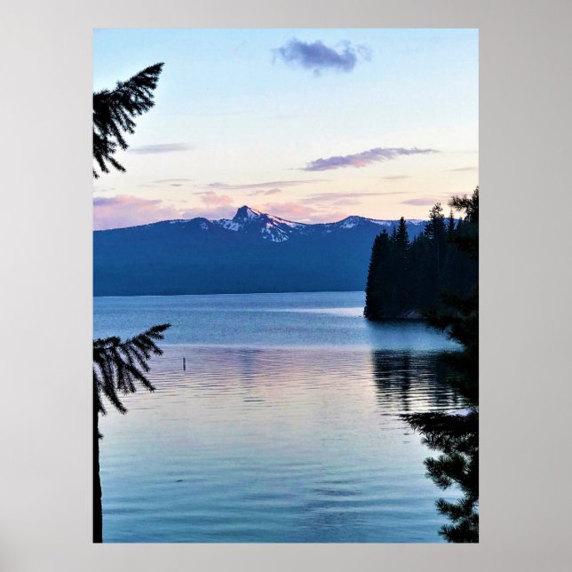 Sunset at Crescent Lake, Oregon Poster (Front)