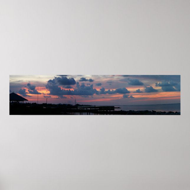 Sunset at Dauphin Island Poster (Front)