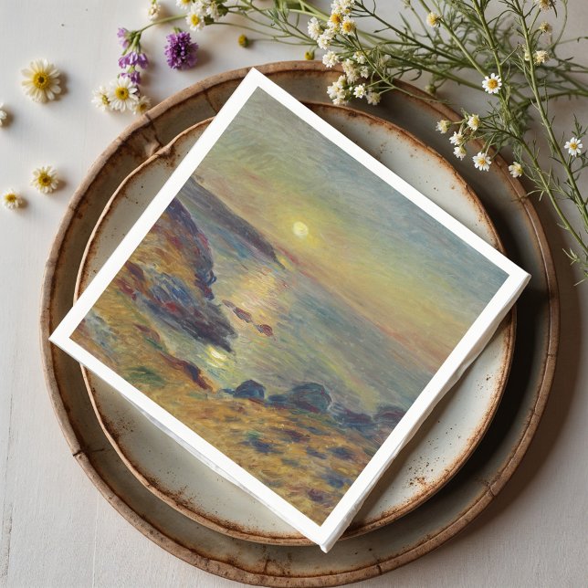 Sunset at Douarnenez Napkin (Creator Uploaded)