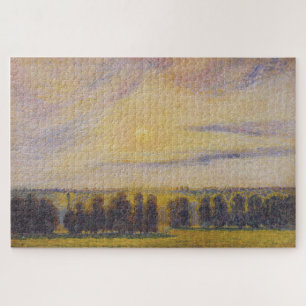 Sunset at Éragny by Camille Pissarro Jigsaw Puzzle
