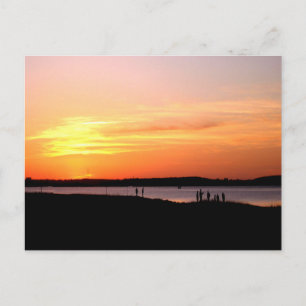 Sunset at Fort Fisher Original Photography Postcard