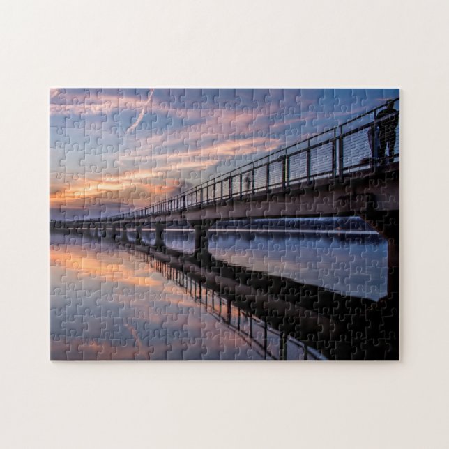 Sunset at Grey's Lake Park Jigsaw Puzzle (Horizontal)