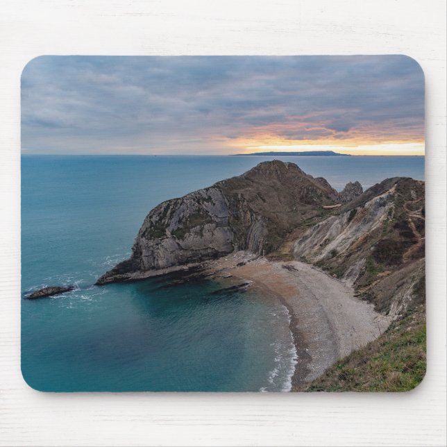 Sunset at Jurrasic Coast, England, UK Mouse Pad (Front)