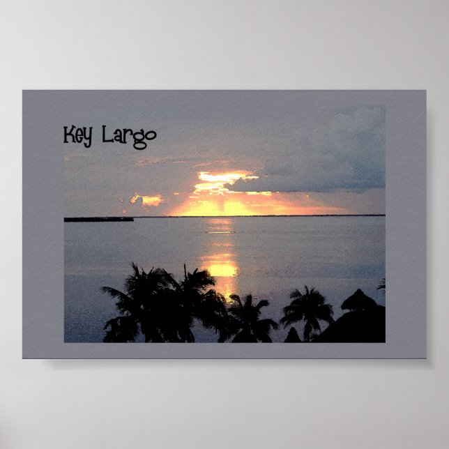 Sunset at Key Largo Poster (Front)