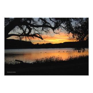Sunset at Lake Scott State Park Photo Print