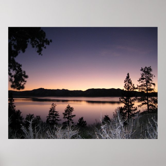 Sunset at Lake Tahoe Poster (Front)
