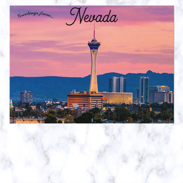 Sunset at Las Vegas Strip Nevada Postcard (Creator Uploaded)