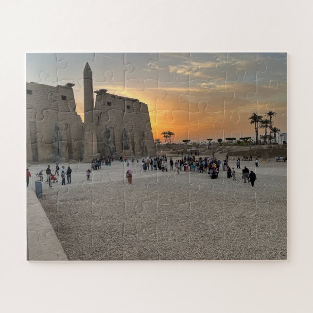 Sunset at Luxor Jigsaw Puzzle (Horizontal)