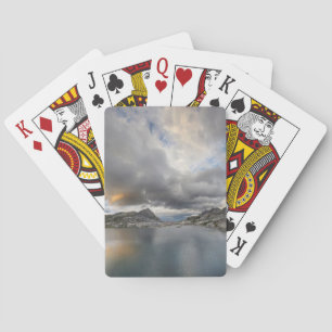 Sunset at Middle Nydiver Lake - Sierra Playing Cards