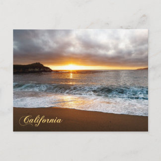 Sunset at Monterey, California's Pacific Coast Postcard