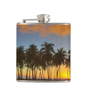 Sunset at National Historic Park Pu'uhonua o Hip Flask