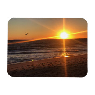 Sunset at Newport Beach, California Magnet