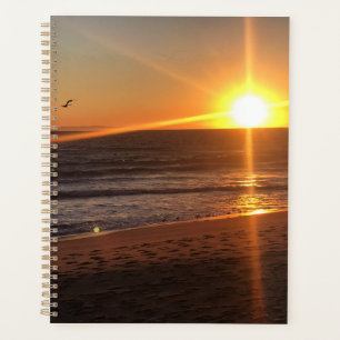 Sunset at Newport Beach, California Planner