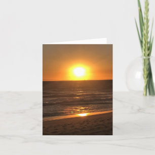 Sunset at Newport Beach, California Thank You Card